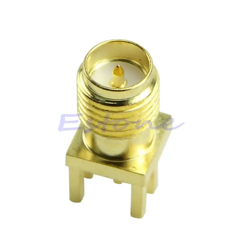 

R91A Edge Mount PCB Board Receptacle RP SMA Male Jack Connector Adapter
