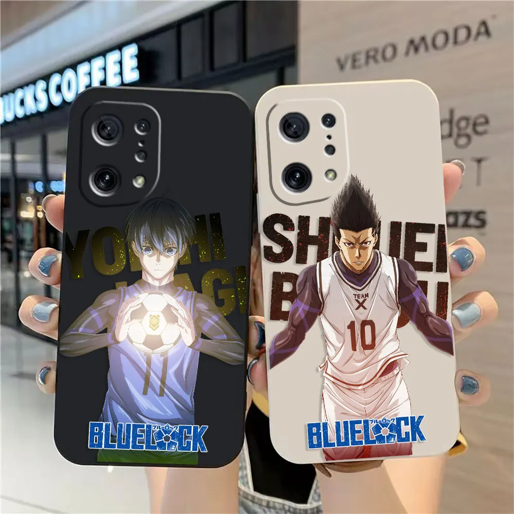 

Anime B-BLUE LOCK Phone Case For OPPO FIND X5 X6 X3 X2 REALME 5 6 7 X7 X50 RENO ACE 2 4G 5G PRO Colour Case Funda Shell Capa