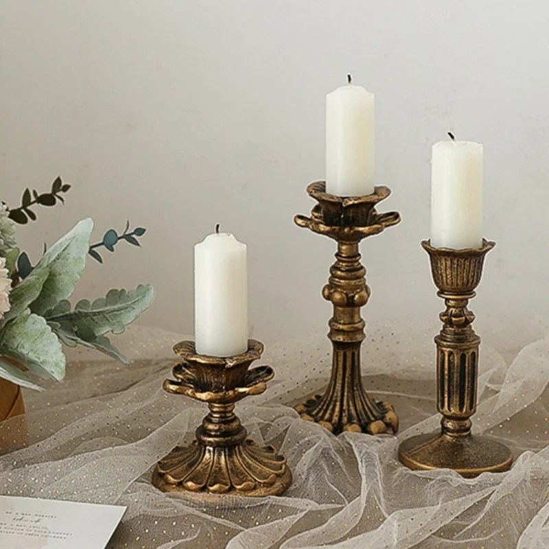 

Retro Candlestick Photo Props Ins Wind Candle Shooting Background Home Decoration Ornaments Photography Props