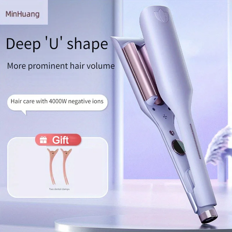 Щипцы для завивки волос с индикатором температуры и отрицательными ионами