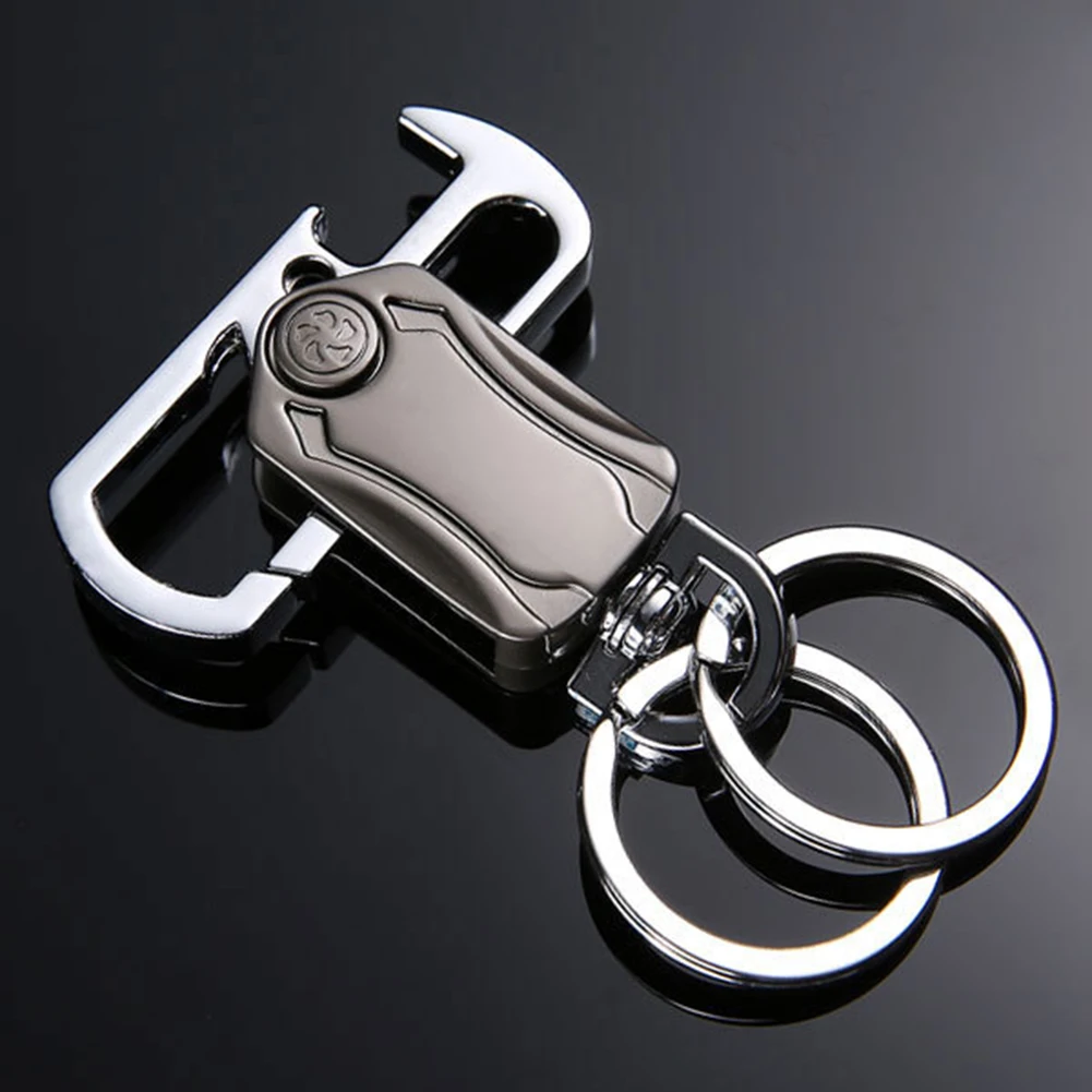 

1pc Creative Fidget Spinner Key Chain Metal Bottle Opener Key Organizer Rotatable Finger Gyro Decompression Toy