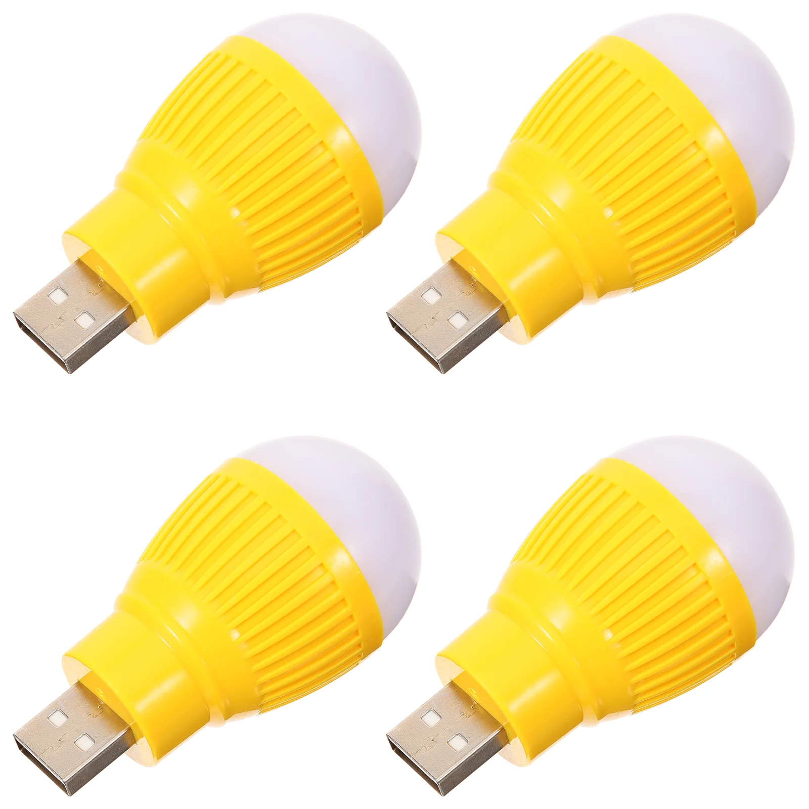 

4 Pcs Night Light USB Home Nightlight Travel Mini LED Small Bulb Hotel Portable Bulbs Replacement