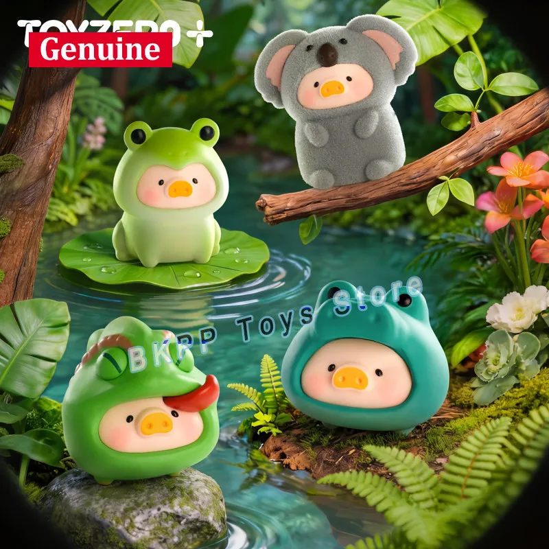 Фото Оригинальная фигурка Toyzero Lulu Pig Mini Blind Box, арктическое животное с флокированным покрытием, настольное украшение, милый коллекционный подарок для женщин. №5