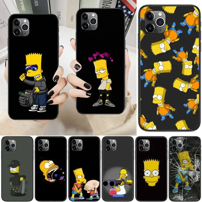 

Homer J-SImPsoN S-Simpsoning Phone Case For iPhone 13 12 11 Pro Max 11 XR XS Max X 8 7 6 5 SE 2020 Fundas Cover