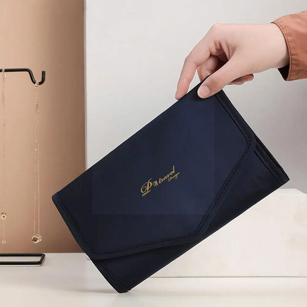 

Multifunctional Jewelry Storage Bag Travel Large-capacity Earrings Earrings Jewelry Box Storage C6q2