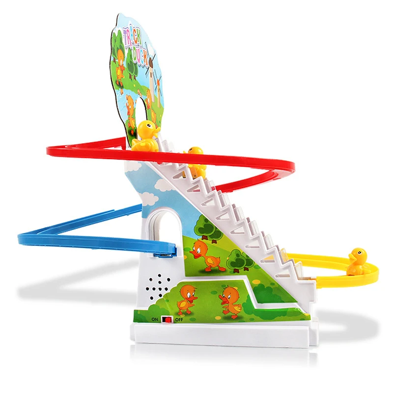 Track duck игрушка горка. Track duck игрушка горка. Уточка поднимающаяся по лестнице. Игрушка утята поднимаются по лестнице. Уточки на горке игрушка.