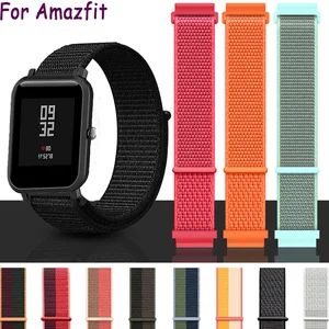 22/20MM Nylon Straps For Xiaomi Huami Amazfit Bip S U Pro/Bip Lite Wristband Sport Watchband For Ama in USA (United States)