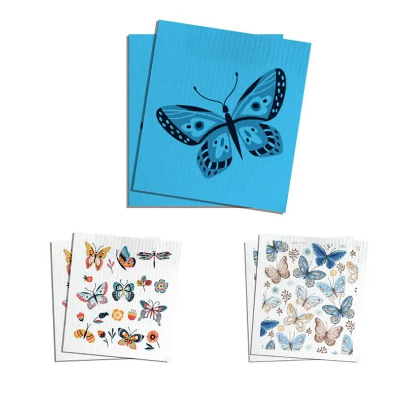 

Butterfly Dish Towels Reusable Dish Towels For Kitchen Boho Tea Towels Bath Towels Kitchen Dish Towel For Gym Hand Face Spa