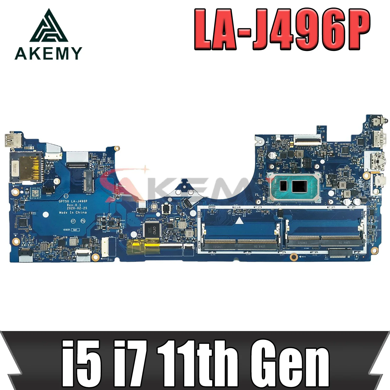 

For HP ENVY X360 15T-ED100 15-ED Laptop Motherboard M20700-601 M20704-001 UMA i5-1135G7 i7-1165G7 GPT50 LA-J496P 100% Working