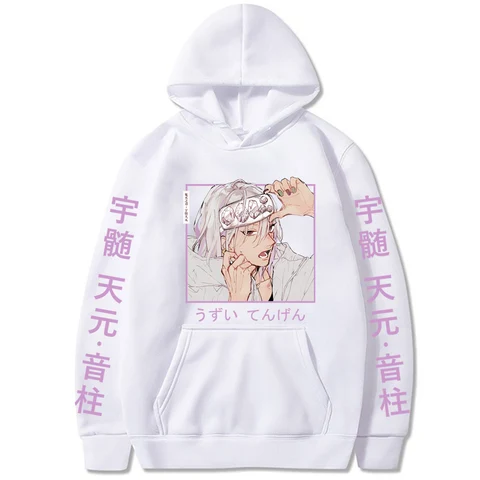 Demon Slayer Anime Hoodies Aesthetic Kawaii Uzui Tengen Cartoon Men Women Long Sleeve Manga Harajuku Kimetsu no Yaiba Sweatshirt