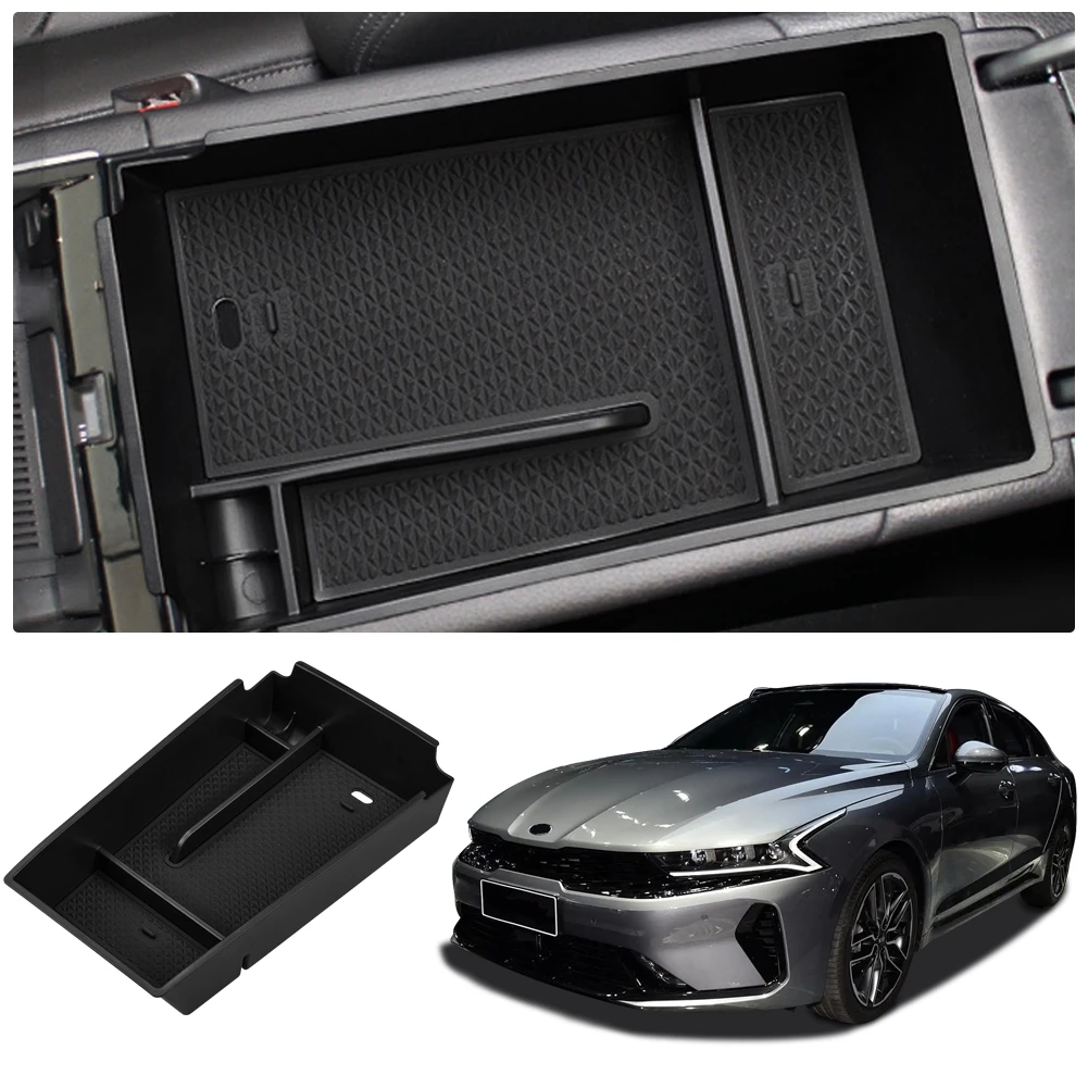 

2020 центральная консоль Органайзер лоток подлокотник коробка вторичная вставка для хранения ABS материалы лоток совместим с 2020 Kia