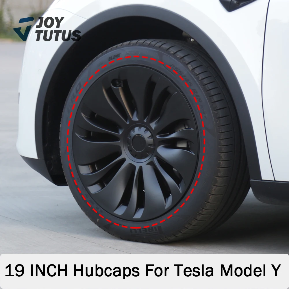 

4PCS Hub Cap For Tesla Model Y 2019-2022 2023 Performance Replacement 19 Inch Full Wheel Cover Cap Auto Exterior Accessories