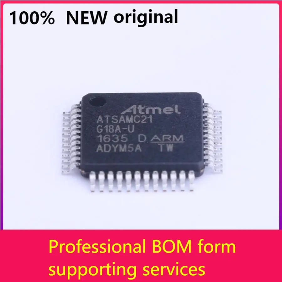 

MCU 32-Bit SAM C21 ARM Cortex M0+ RISC 256KB Flash 3.3V/5V 48-Pin TQFP T/R - Tape and Reel ATSAMC21G18A-AUT100% original