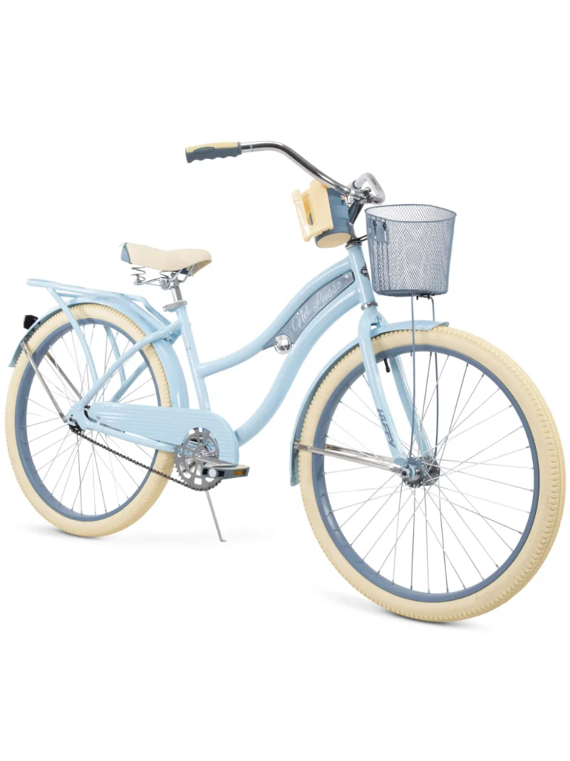 

Huffy, Nel Lusso Classic Cruiser Bike with Perfect Fit Frame, Women's, Light Blue, 26 Inch