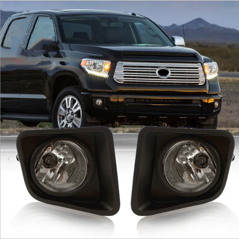 

Pair Cear Lens Halogen Fog Lamps Driver Passenger Side Assembly for Toyota- 2014-18 Accessories