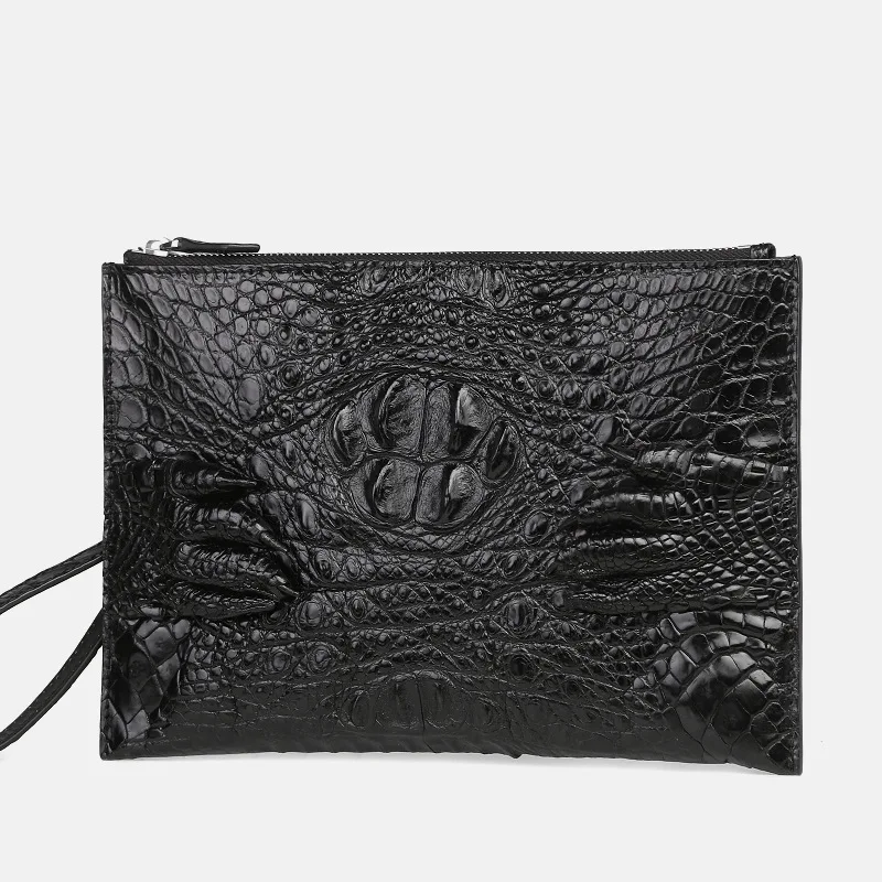 Мужской клатч из натуральной крокодиловой кожи