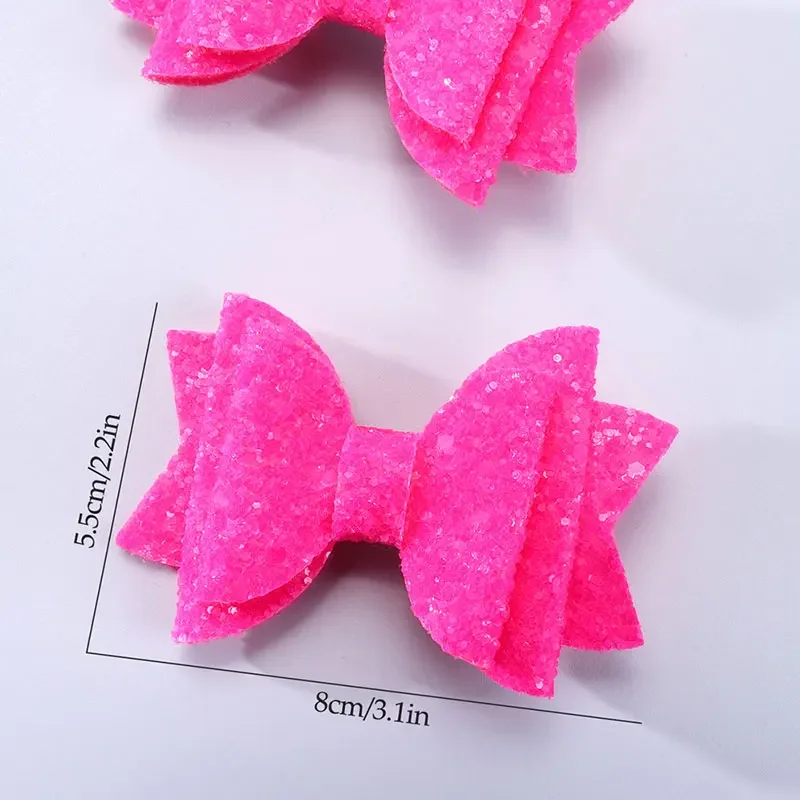 2 шт. заколки для волос с блестками