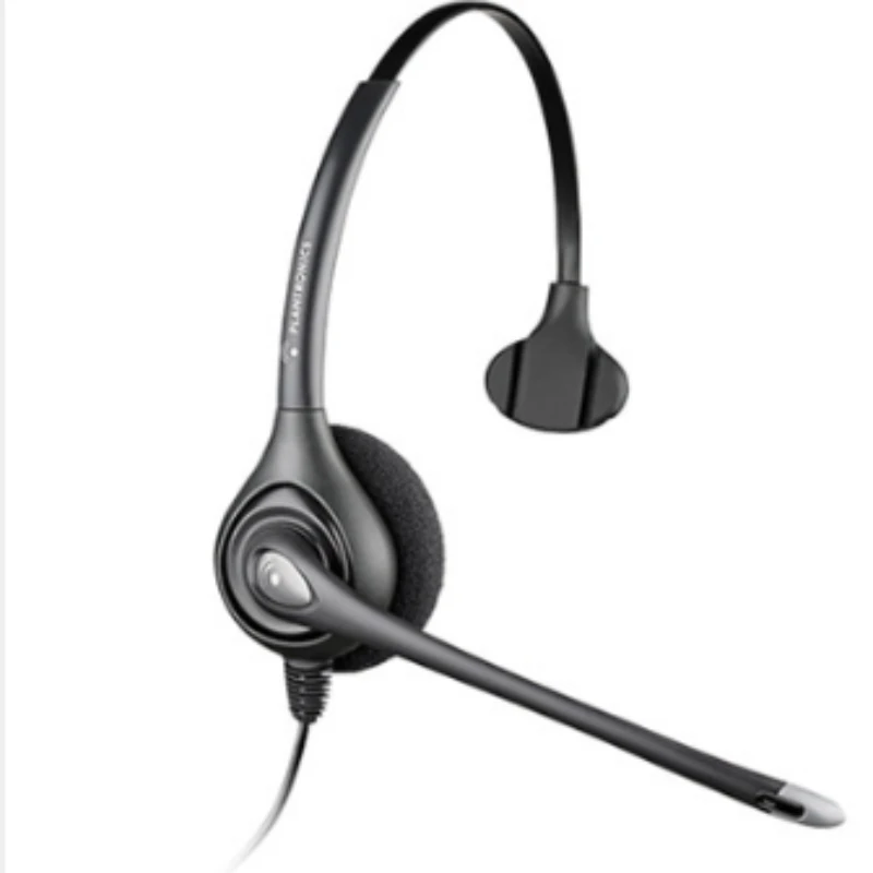

Wearing noise reducing traffic earphones, customer service earphones, call center earphones