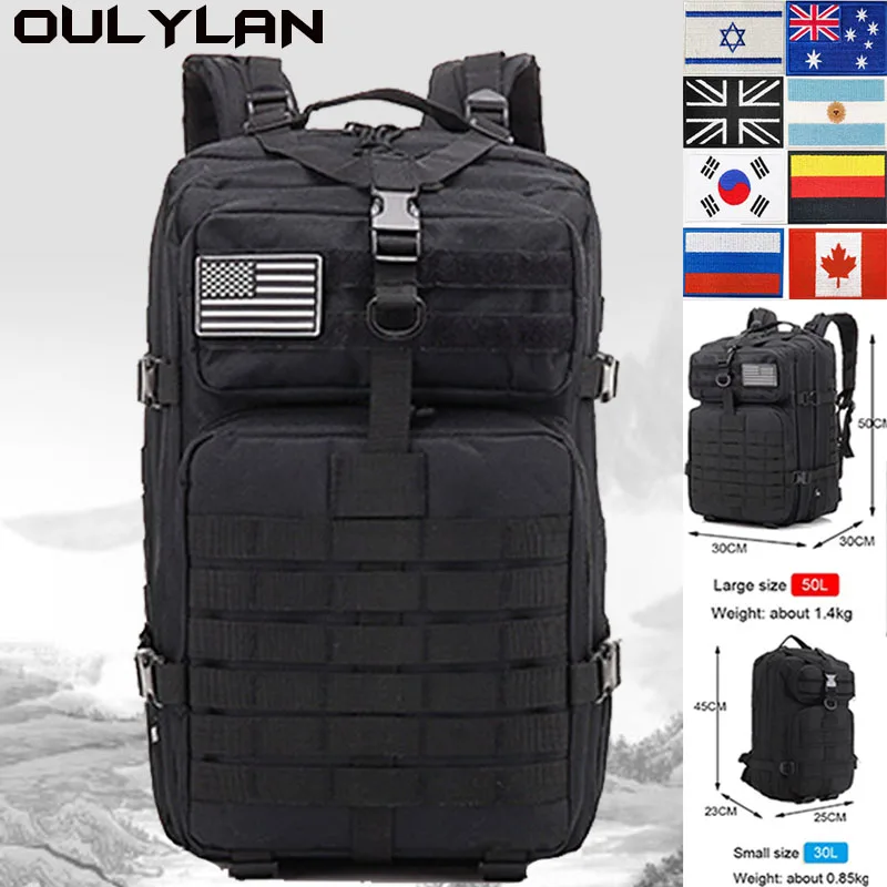 

Военные рюкзаки 30 л/50 л 900D, нейлоновый тактический рюкзак, водонепроницаемая сумка для походов и охоты, тактические сумки для кемпинга на открытом воздухе