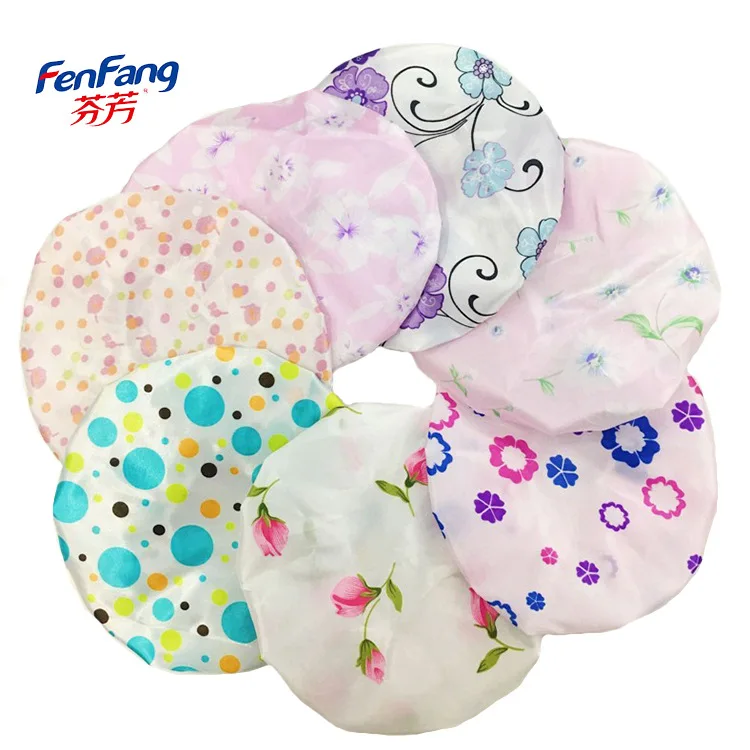 

Microfiber Bathrobe New Fresh Color Ding Cloth Bath Cap Anti-fouling Adult Shower Printing Cosmetic Hat Manufacturers Direct