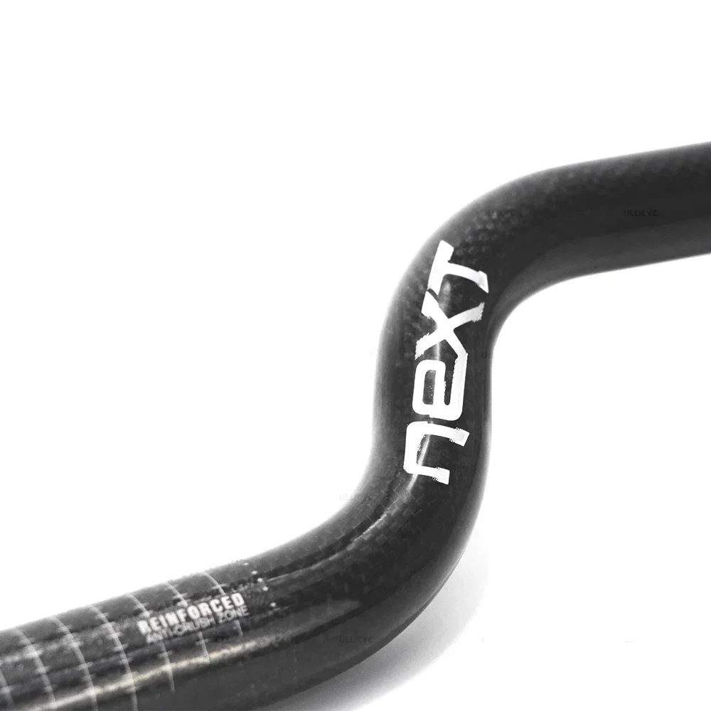 Фото Карбоновый руль Carbon Riser для MTB и BMX, глянцевый, NEXT Race Face, диаметр 31,8 мм, 25,4 мм, диаметр от 560 мм до 700 мм №2