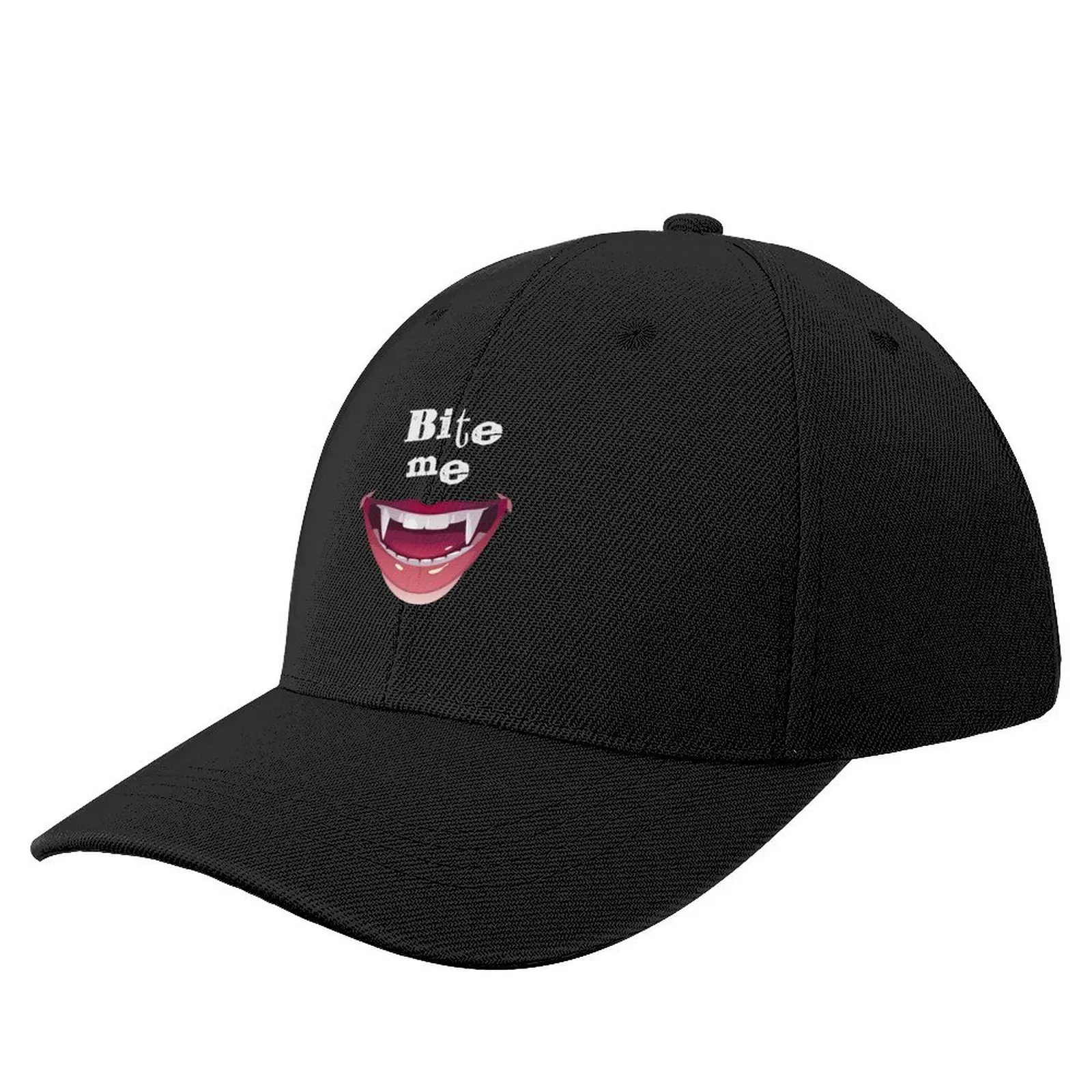 Bite Me First Kill Lesbi Series Vampire Teeth BloodCap Baseball Cap fishing hat dad Men Women's