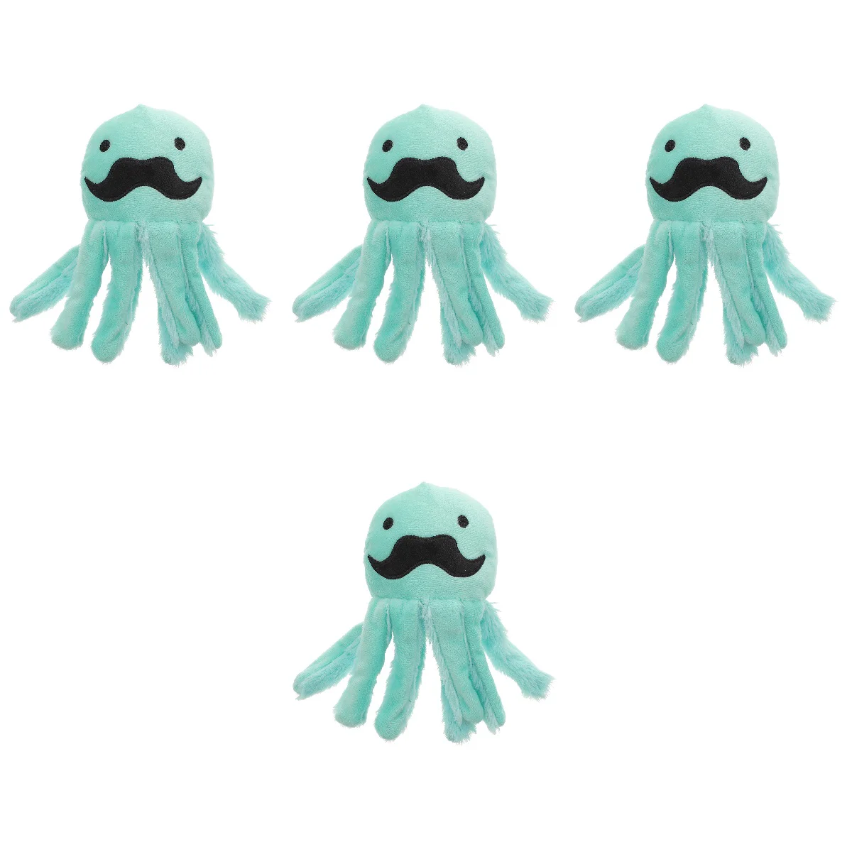 

4pcs Bite-resistant Chewing Toy Octopus Shaped Molar Toy Plush Dog Chew Toy Dog Supply