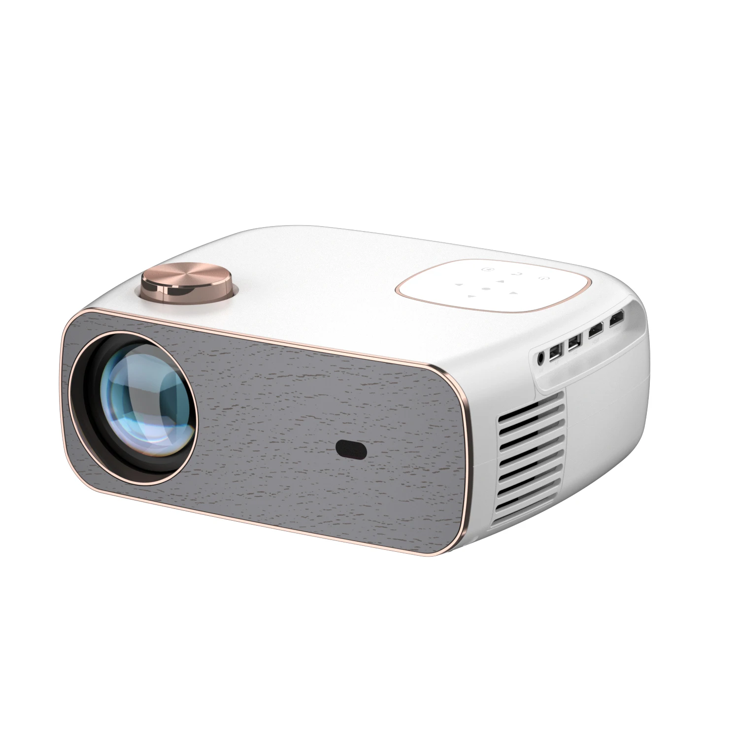 

High quality 4.45 inch TFT LCD display mini projector 1920X1080P 3900 lumens big screen for home