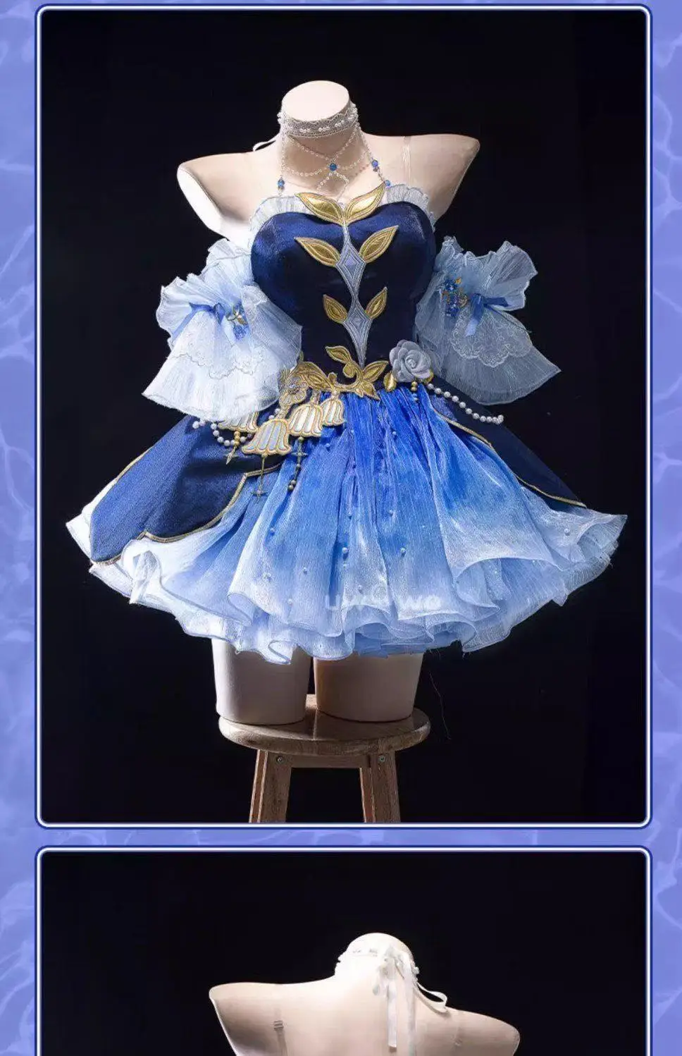 Genshin Impact Fengdan Shuishen Косплей фу Карлос ландыш танцевальное платье костюм женский