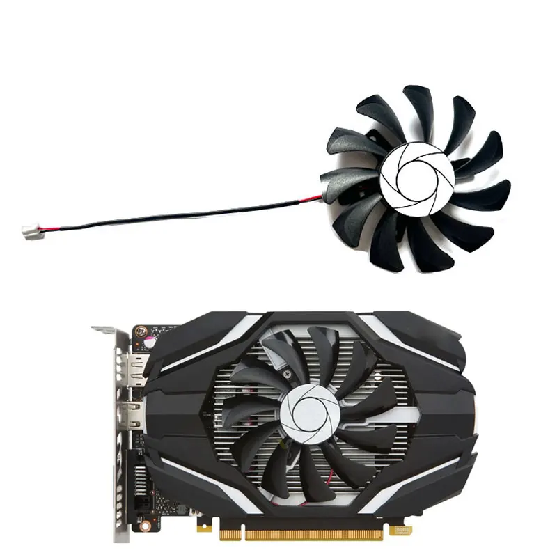 75 мм новый для MSI GeForce GTX1050 1050ti RX560 AERO ITX OC сменный вентилятор видеокарты HA9010H12F-Z