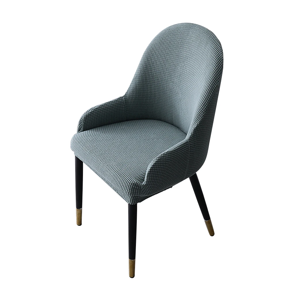 Накидка для стула с изогнутой спинкой, украшение обеденной комнаты, защита для барного стула, растяжимая, съемная, стиральная, с крыльями.