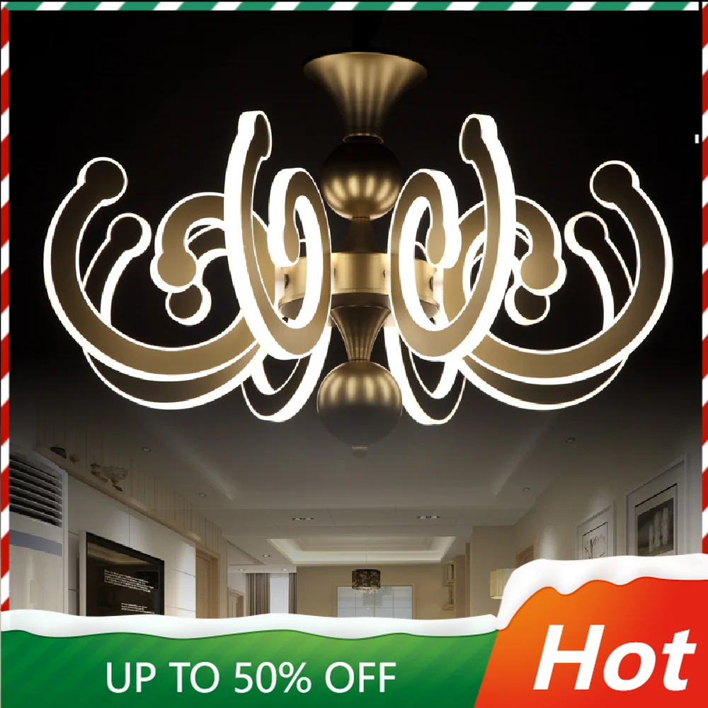

Modern Pendant Lights For Living Room Bar Led Pendant Lamp Lighting Fixture,acrylic+metal 6/8 heads