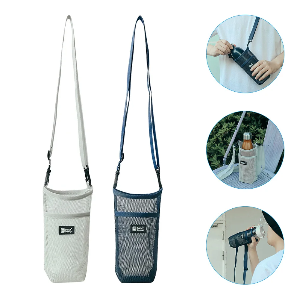 

Bottlewater Sling Holder Strap Covershiking Outdoor Portable Mesh Storage Kettle Carryinguniversal Shoulder Lanyard Case Pouch