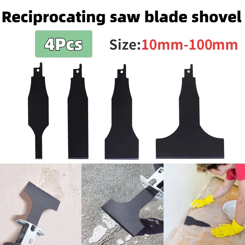 Length 140mm HCS Reciprocating Saw Blade Saber Shovel Electric Cleaning Shovel Removal Tile Ground Mud Cleaning Wall Putty Tools enlarge