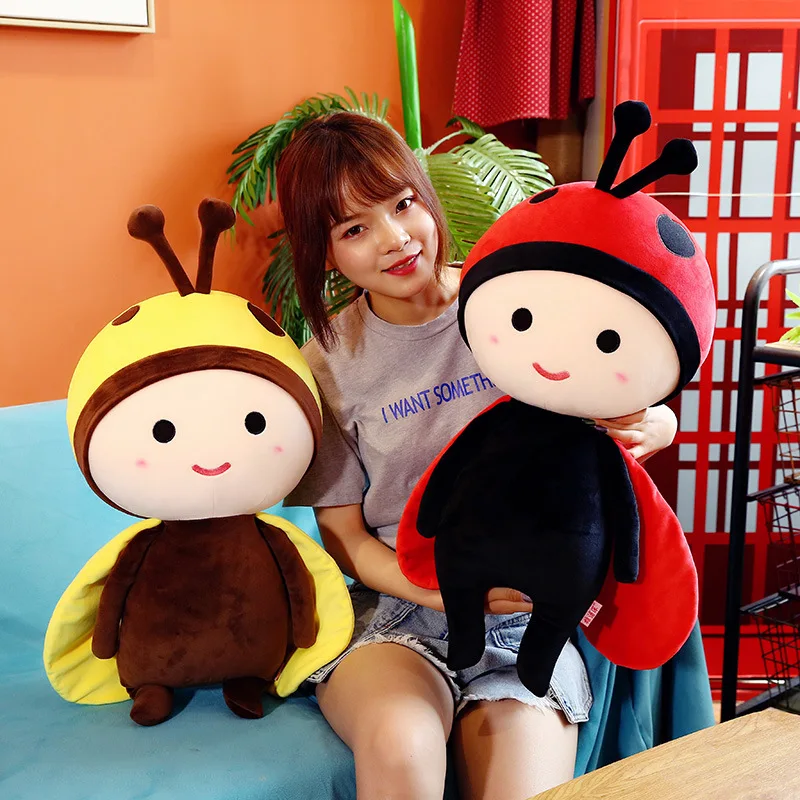 

Creative Ladybug Stuffed Toy Baby plush Toys Cute Ladybug Stuffed Toys Doll Kids Sleeping dolls Birthday New Year Gift Lovers Pr