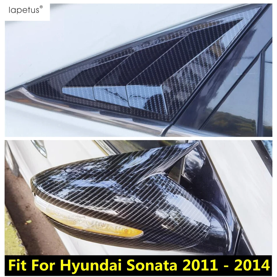 

Rearview Mirror Cap / Rear Window Shutter Louver Side Vent Panel Cover Trim For Hyundai Sonata 2011 - 2014 Exterior Accessories