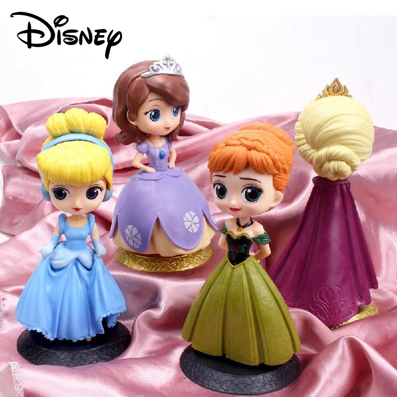 

Фигурки героев мультфильма Disney, аниме «Холодное сердце», Эльза, принцесса, Анна, Белоснежка, София, первая модель куклы, подарок для детей