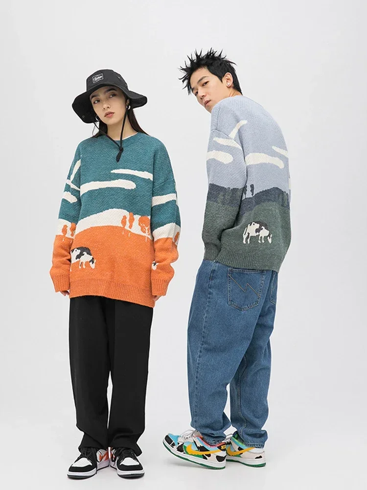 Вязаный мужской свитер