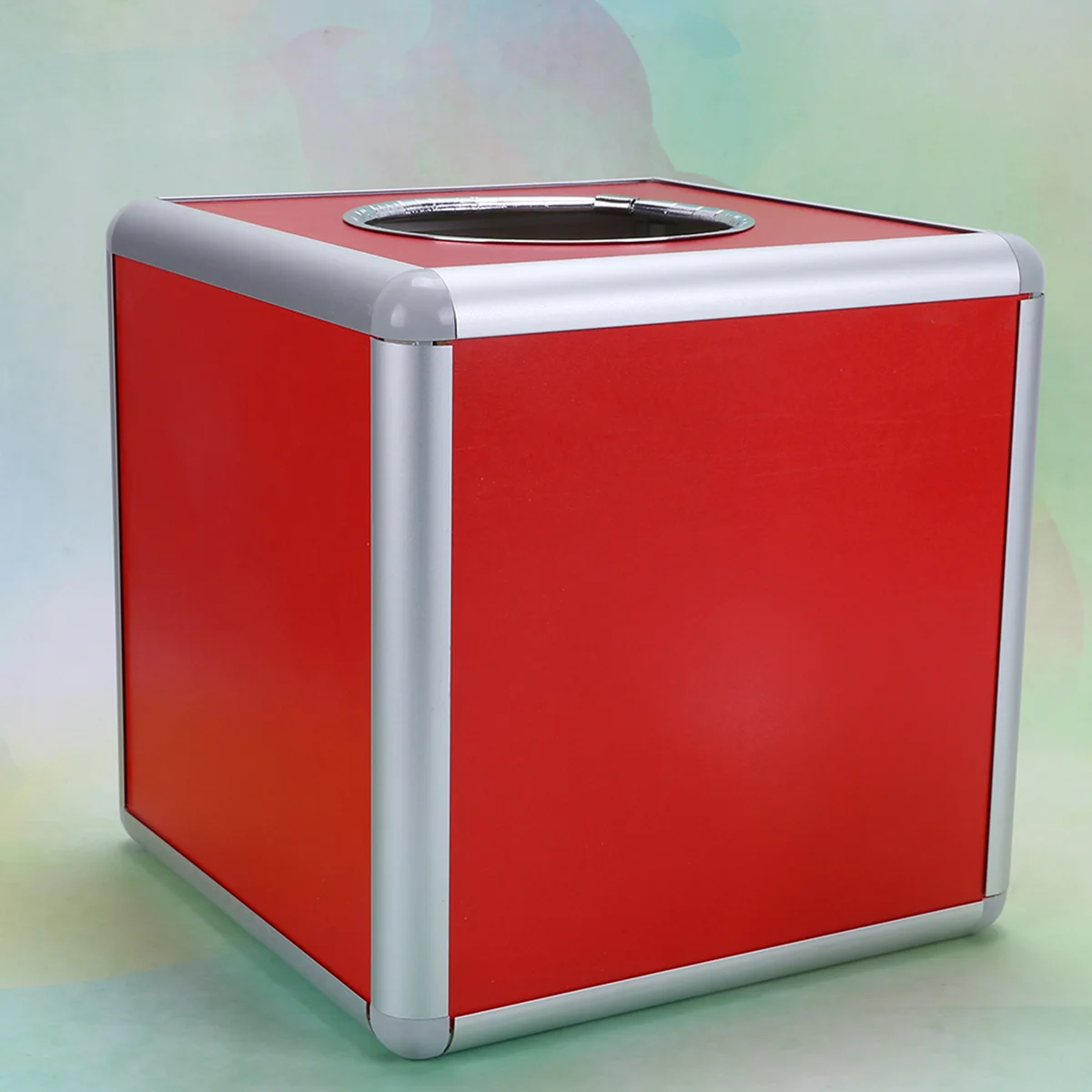 

Box Raffle Lottery Ticket Storage Container Donation Draw Ballot Suggestion Metal Alloy Game Boxes Collection Money Bin Party