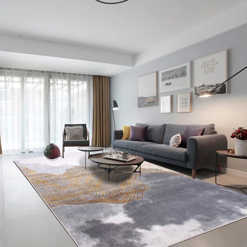 

Abstract Carpet In The Living Room Large Area Sofa Coffee Table Carpets Bedroom Besides Carpet Decoration Bedroom Home Decor Mat