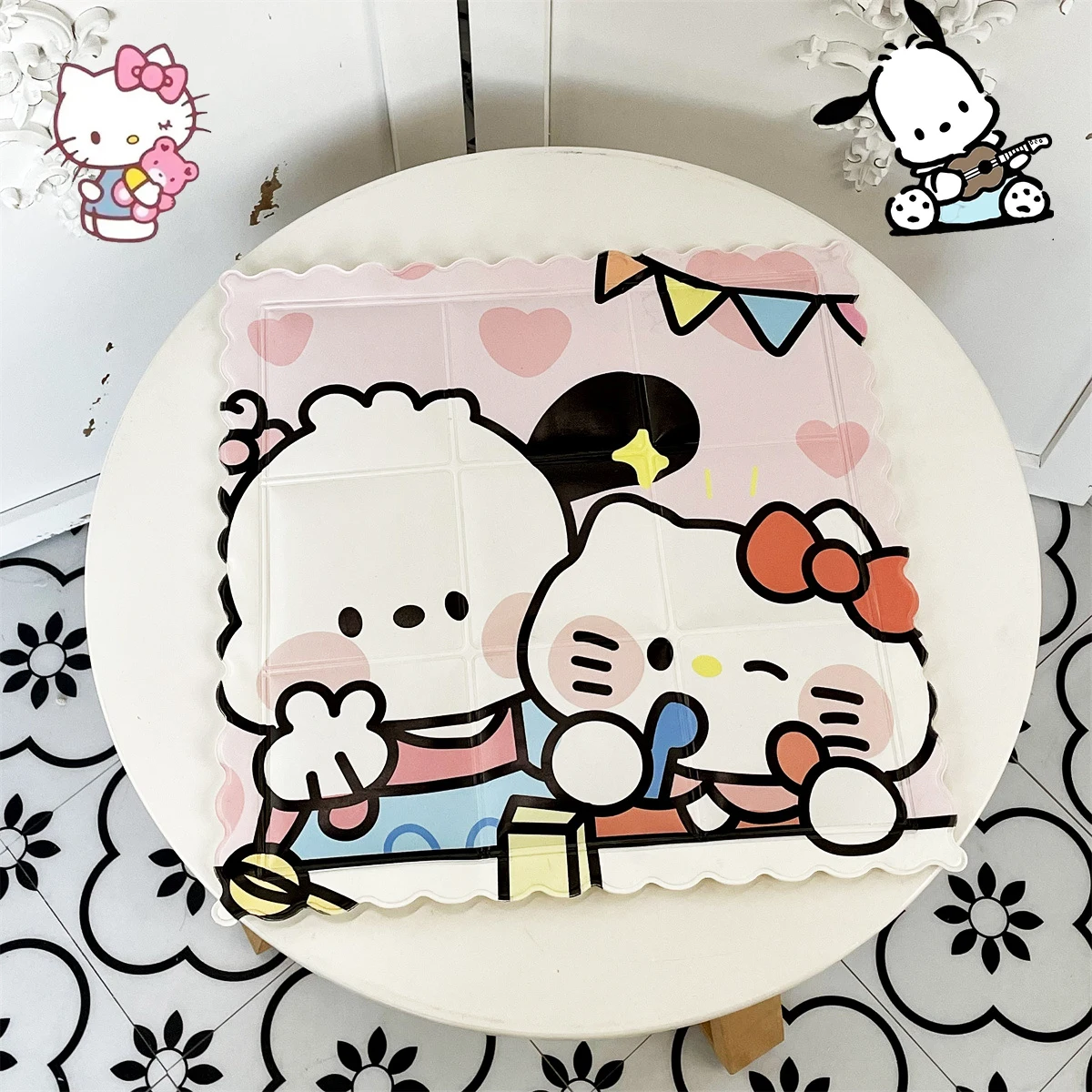 

Kawaii Sanrio летняя холодная Гелевая подушка Hello Kittys Y2K полакко аниме милая Студенческая подушка на спинку стула Игрушки для девочек Подарки