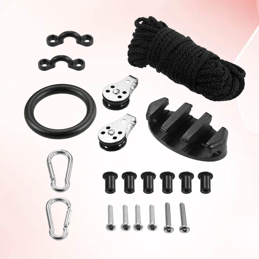 

1 Set Well Nuts Kayak Accessories Screws Pad Eyes Rigging Ring Pulleys for Kayak
