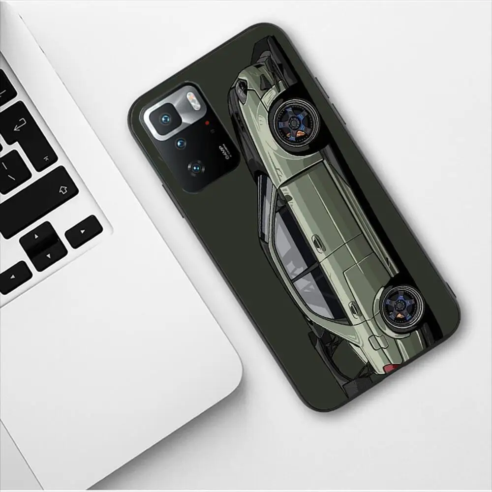Japan JDM Nissan Sports Car New Phone Case For Redmi 9 9A 7A 10 8A 10A 8 Note 11 10S 7 11S Plus POCO X3 Pro Soft Silicone Covers