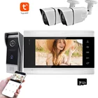 Умный видеодомофон Tuya с 7-дюймовым экраном, 960PAHD, широкоугольный дверной звонок с камерой для защиты безопасности квартиры