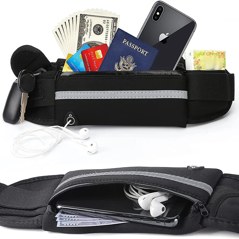 Professional Running Waist Bag Sports Belt Pouch Mobile Phone Case Men Women Hidden Holder Gym SportsBag Workout Pack | Спорт и