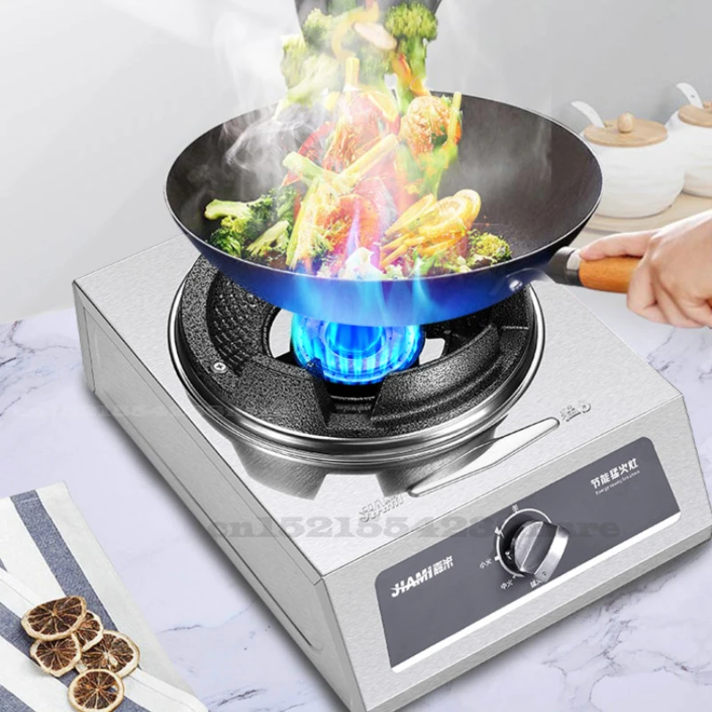 

Energy Saving Home Single Gas Stove Commercial Medium High Pressure Liquefied Cooktop Table Type Anti-rust Catering Equipment