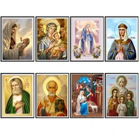 5d rhinestone diamond painting leader religious picture diy mother and child diamond mosaic saint embroidery home decoration