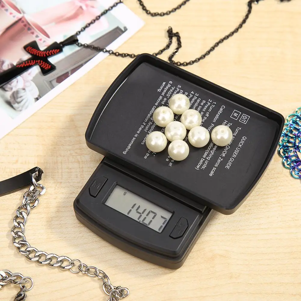 

500/0.1g 100/0.01g High Precision Digital Scale Portable Jewelry Gold Balance Weight Tools LCD Kitchen Electronic Pocket Scales