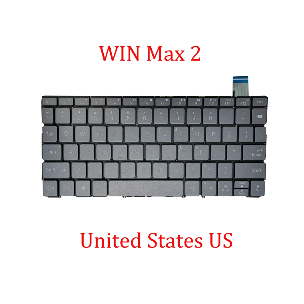 Фото Портативная игровая мини-клавиатура для игрового ноутбука, ПК для GPD WIN Max 2 WINMAX 2, английская и американская новая клавиатура WIN Max 2 2023 №1