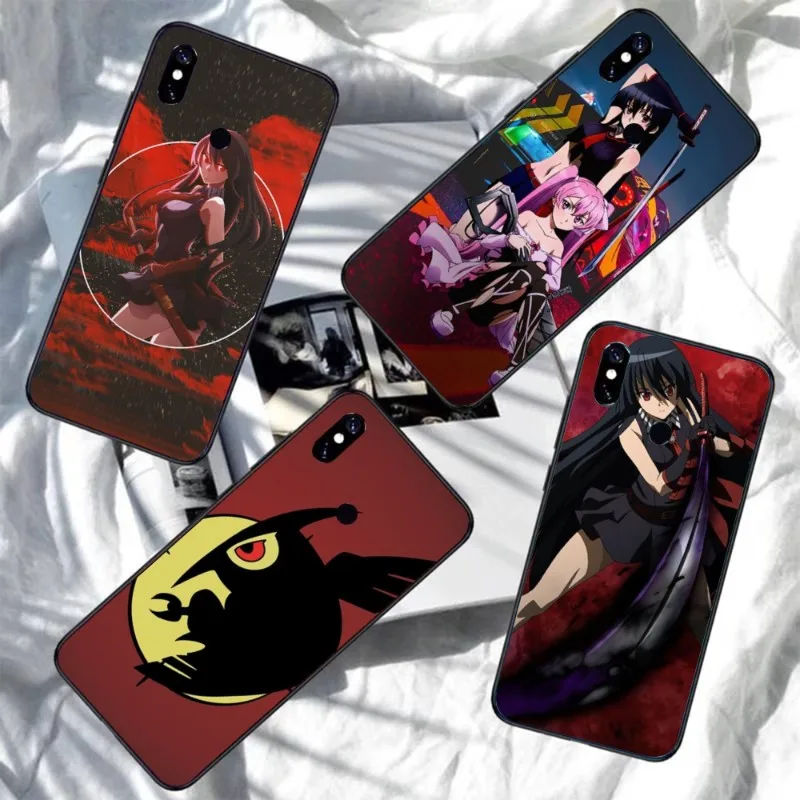 Akame ga KILL Anime la kill Phone Case For Xiaomi Redmi Note 11 10 9T 8 7 Pro Redmi 10 9 9A 9C 8 Soft Black Phone Cover